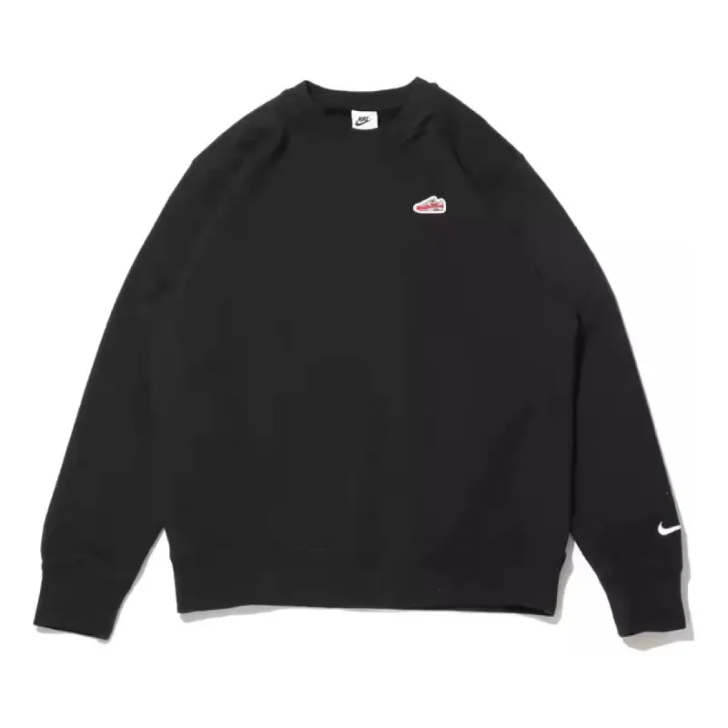 Nike French Terry Crew-Neck Sweatshirt 'Black' FZ5203-010 sold by KicksCrew