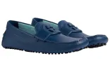 Gucci Interlocking G Leather Driver Shoes 'Blue' 730148-1XH60-4236 sold by KicksCrew
