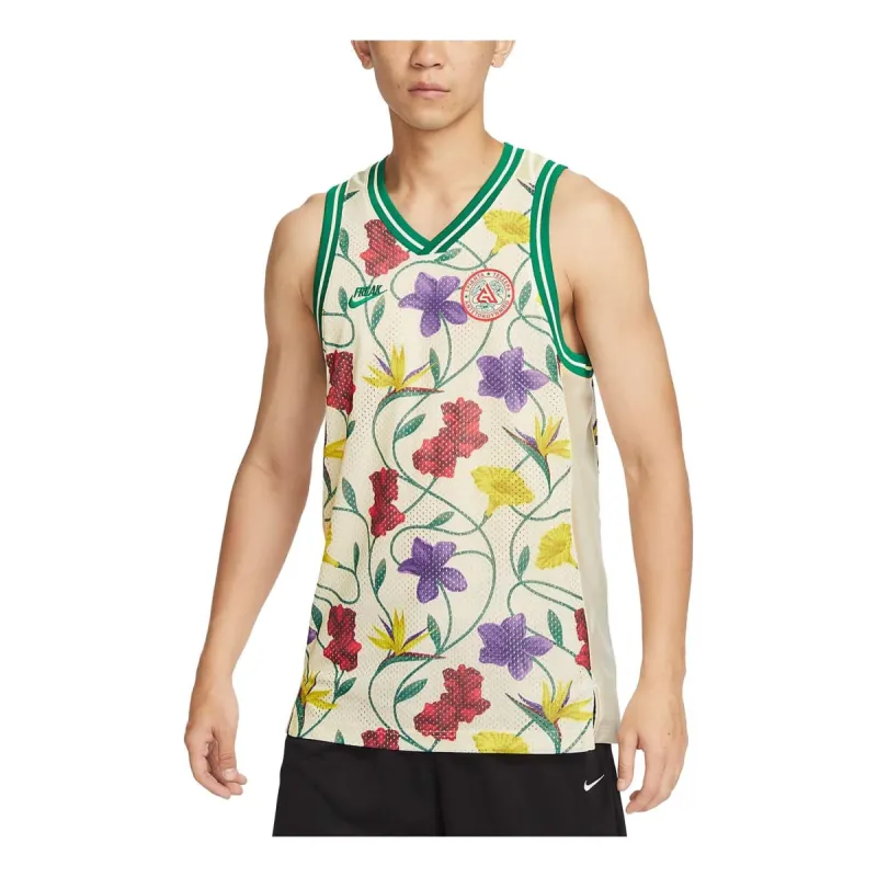 Nike Freak Ginnis Dna Dri-Fit All Over Print Floral Jersey 'Beige' FB7026-110 sold by KicksCrew