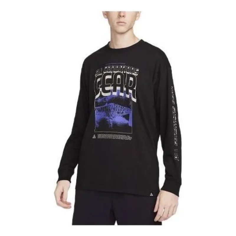 Nike ACG Long-Sleeve T-Shirt 'Black' FQ3729-010 sold by KicksCrew