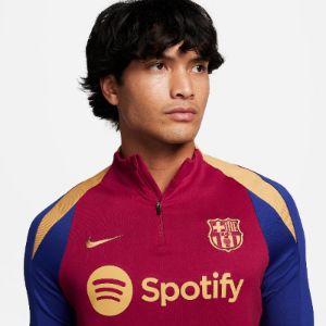 Nike F.C. Barcelona Strike Dri-FIT Football Drill Top 'Red Deep Royal Blue' FJ5531-621 sold by KicksCrew