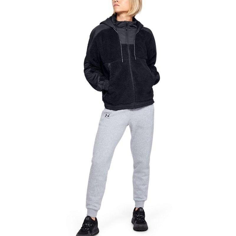 (WMNS) Under Armour Always On Sherpa Jacket 'Black' 1355383-001 sold by KicksCrew product image thumbnail 3