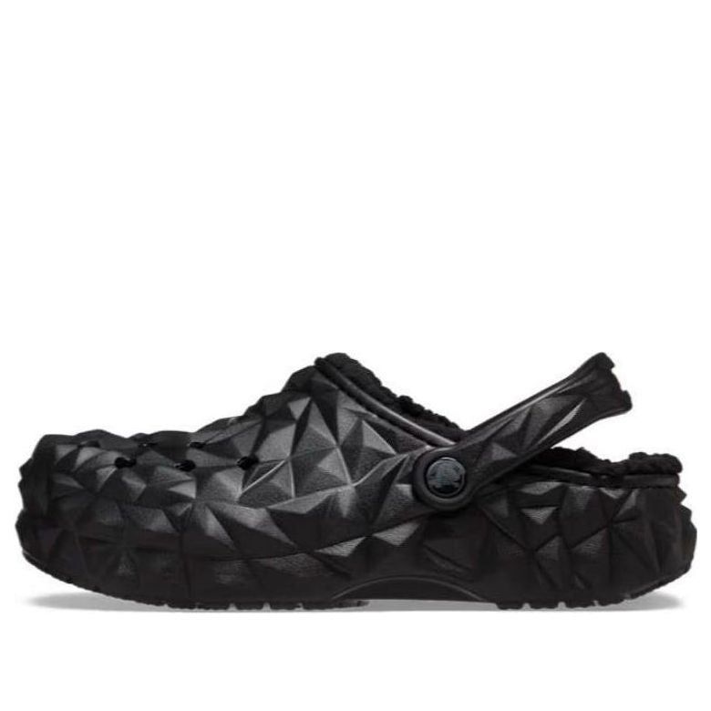 Crocs (WMNS) Crocs Classic Clog Lined Geometric Shoes 'Black