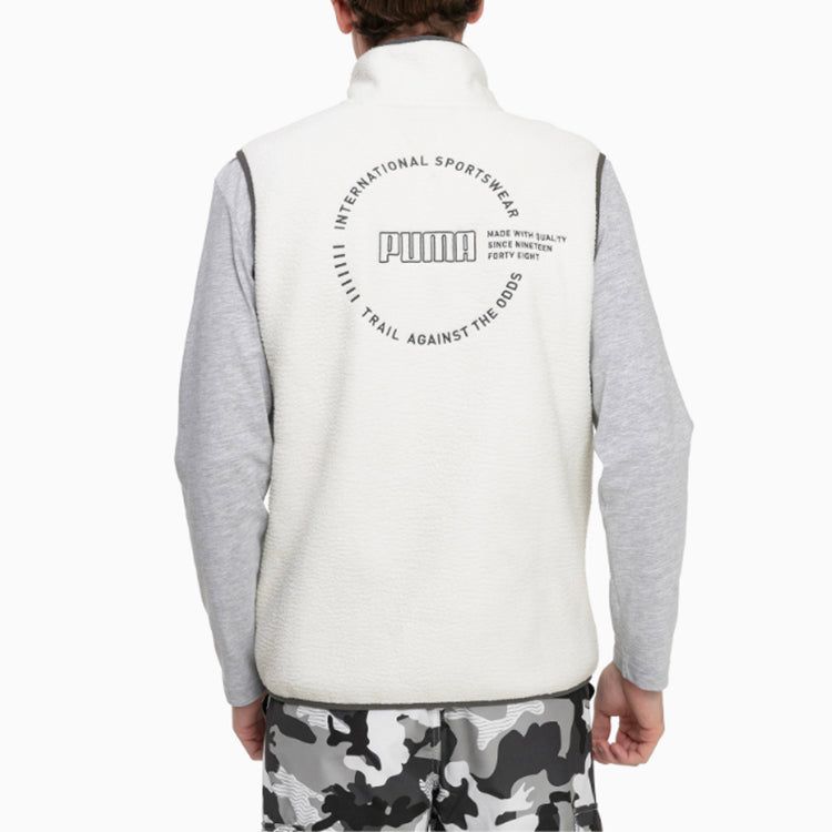 Puma XTG Trail Fleece Full Zip Pocket Vest 'White Black Orange' 596728-64 sold by KicksCrew product image thumbnail 4