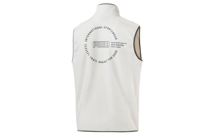 Puma XTG Trail Fleece Full Zip Pocket Vest 'White Black Orange' 596728-64 sold by KicksCrew product image thumbnail 2