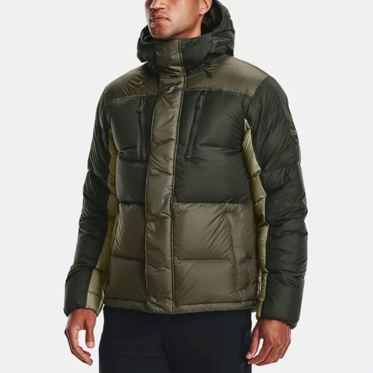 Under Armour ColdGear Infrared Down Blocked Jacket 'Black Olive' 1364895-310 sold by KicksCrew product image thumbnail 4