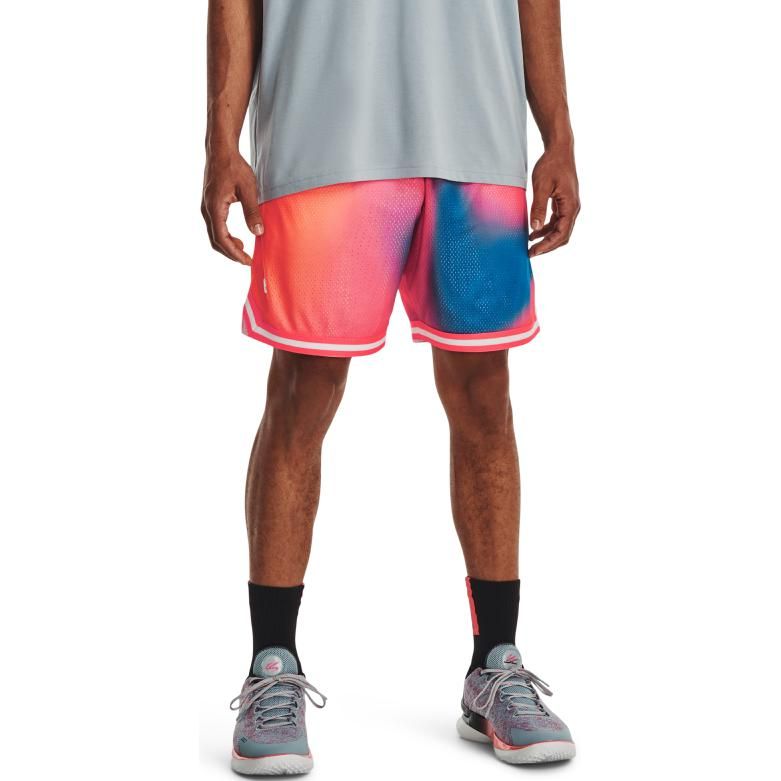 Under Armour Curry 8 inch Heavyweight Mesh Basketball Shorts 'Pink Tie Dye' 1377305-683 sold by KicksCrew product image thumbnail 4