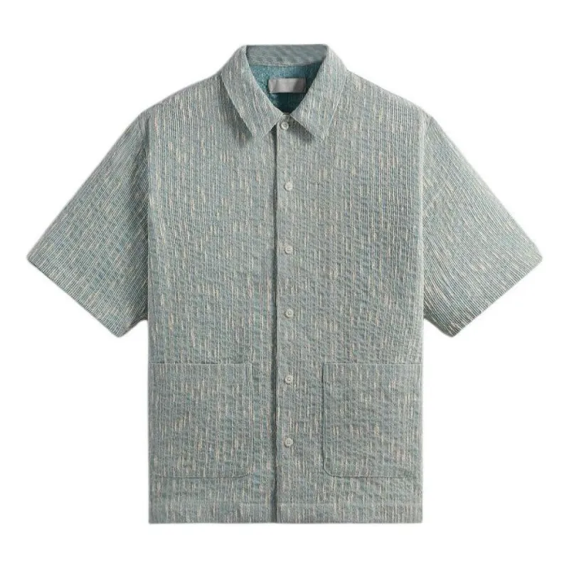 KITH SS24 Slub Boucle Reade Shirt 'Glaze' KHM031817-5016 sold by KicksCrew