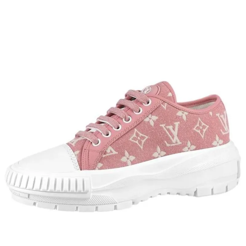 (WMNS) LOUIS VUITTON Squad Sneakers 'Pink Monogram' 1A9S0K sold by KicksCrew