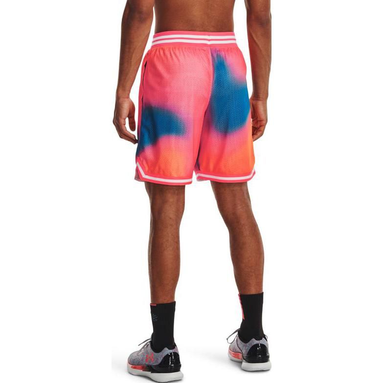 Under Armour Curry 8 inch Heavyweight Mesh Basketball Shorts 'Pink Tie Dye' 1377305-683 sold by KicksCrew product image thumbnail 5