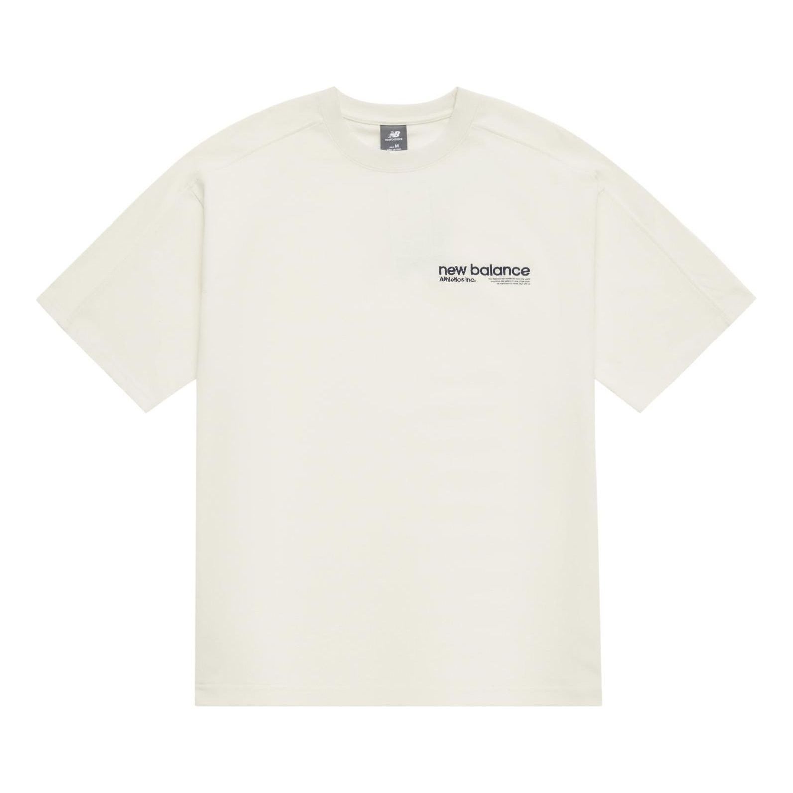 New Balance Wordmark Logo T-Shirt 'White' AMT42301-CIC sold by KicksCrew