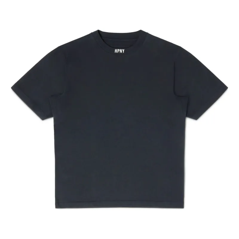 HERON PRESTON FW22 Emblem T-shirt 'Black White' HMAA034C99JER0021001 sold by KicksCrew
