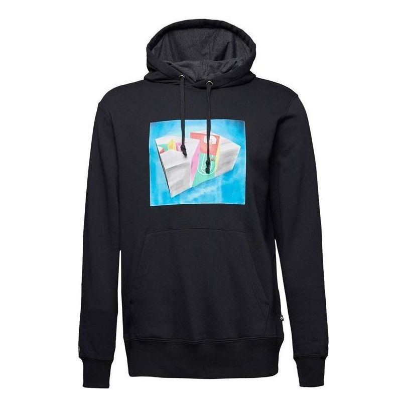 Converse Star Chevron 3D Court Pullover Hoodie 'Black' 10017341-A01 sold by KicksCrew