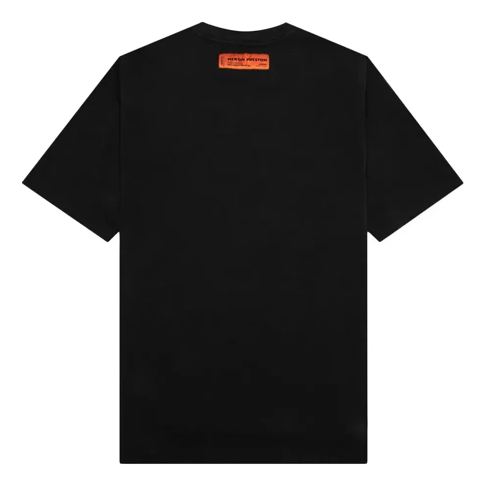 HERON PRESTON FW22 Emblem T-shirt 'Black White' HMAA034C99JER0021001 sold by KicksCrew product image thumbnail 2