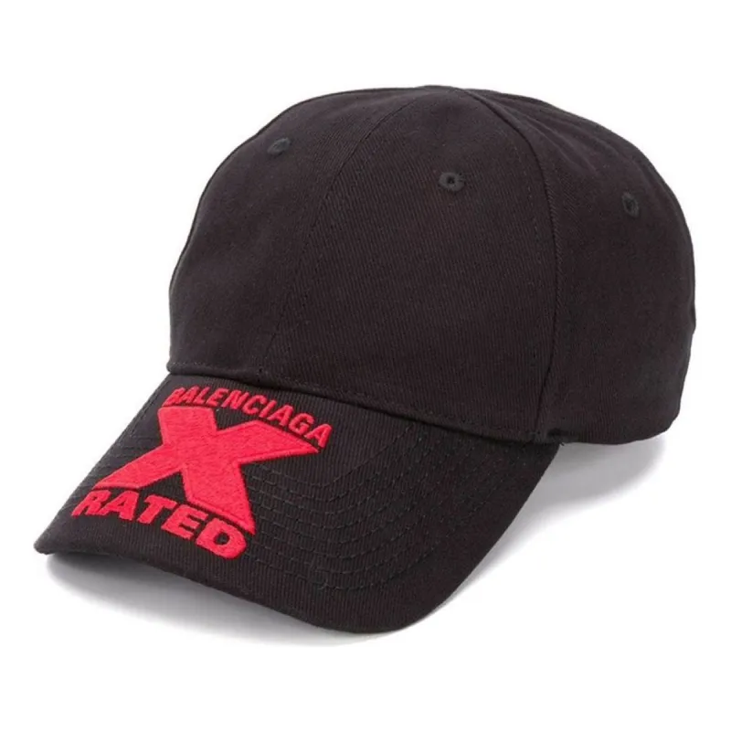 Balenciaga x Rated Cap 'Black Red' 617144410B21074 sold by KicksCrew