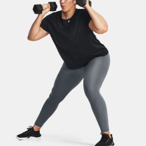 (WMNS) Under Armour Meridian Short Sleeve T-Shirt 'Black' 1380166-001 sold by KicksCrew