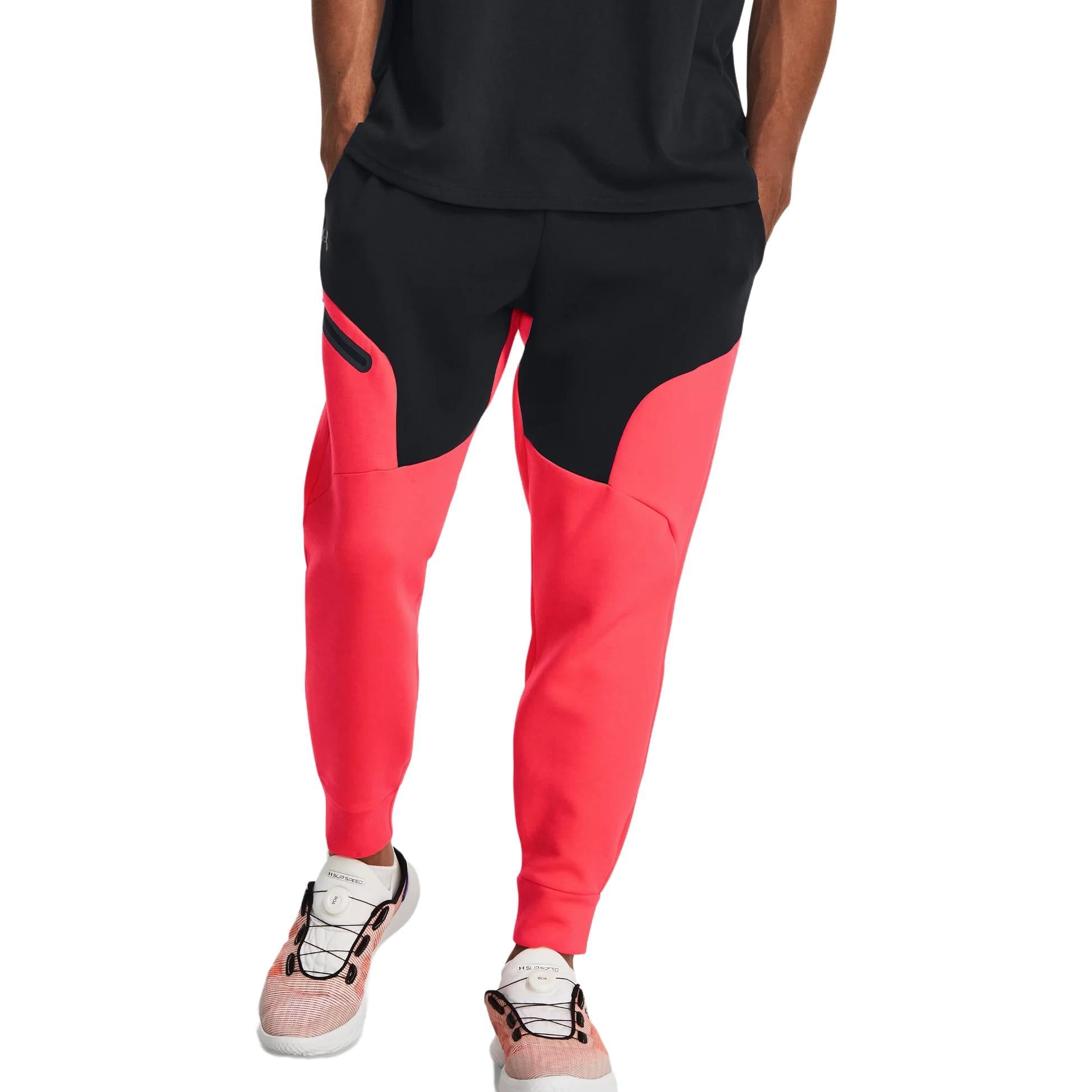 Under Armour Unstoppable Fleece Training Pants 'Black Red' 1379808-002 sold by KicksCrew product image thumbnail 4