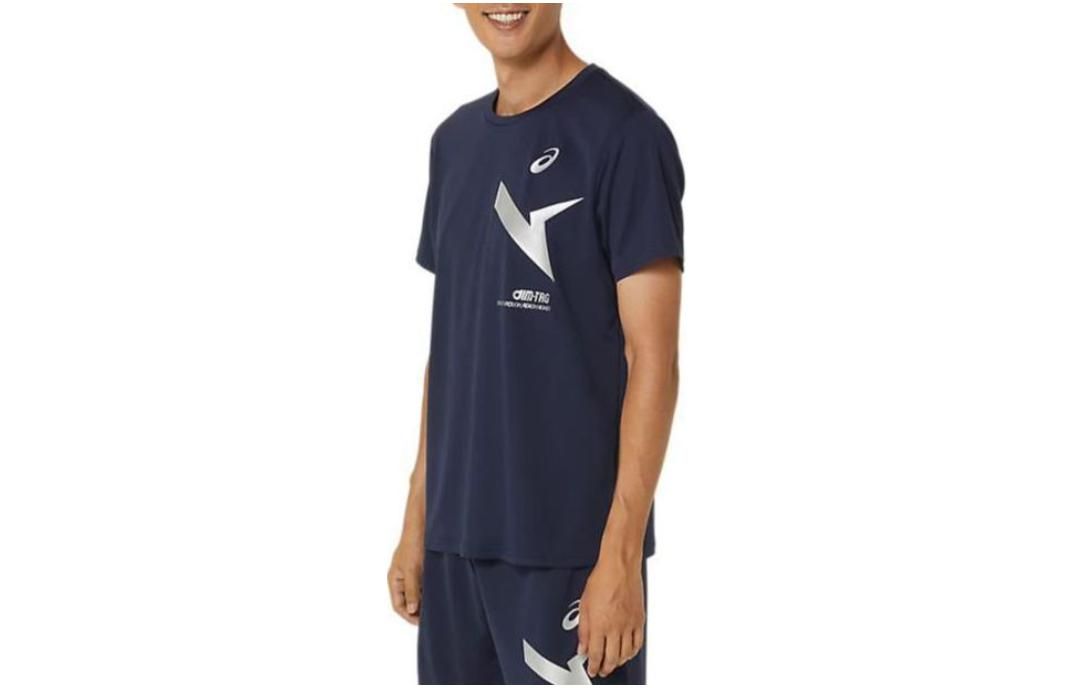 Asics A-I-M Dry Short Sleeve T-Shirt 'Midnight' 2031E555-400 sold by KicksCrew product image thumbnail 3