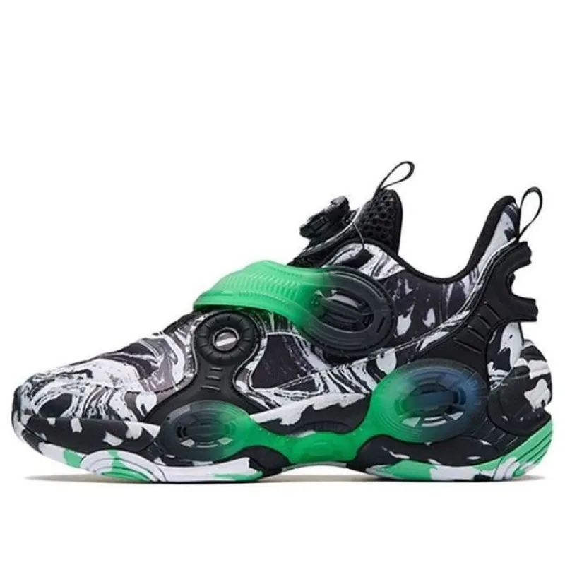 (GS) ANTA 2 Trendy Basketball Shoes 'Black White Green' 312231115-5 sold by KicksCrew
