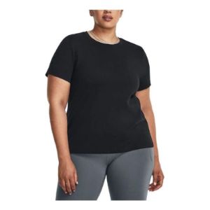 (WMNS) Under Armour Meridian Short Sleeve T-Shirt 'Black' 1380166-001 sold by KicksCrew