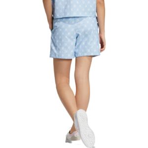 (WMNS) Adidas Neo Pattern Printing Lacing Casual Sports Shorts 'Blue' IB5843 sold by KicksCrew