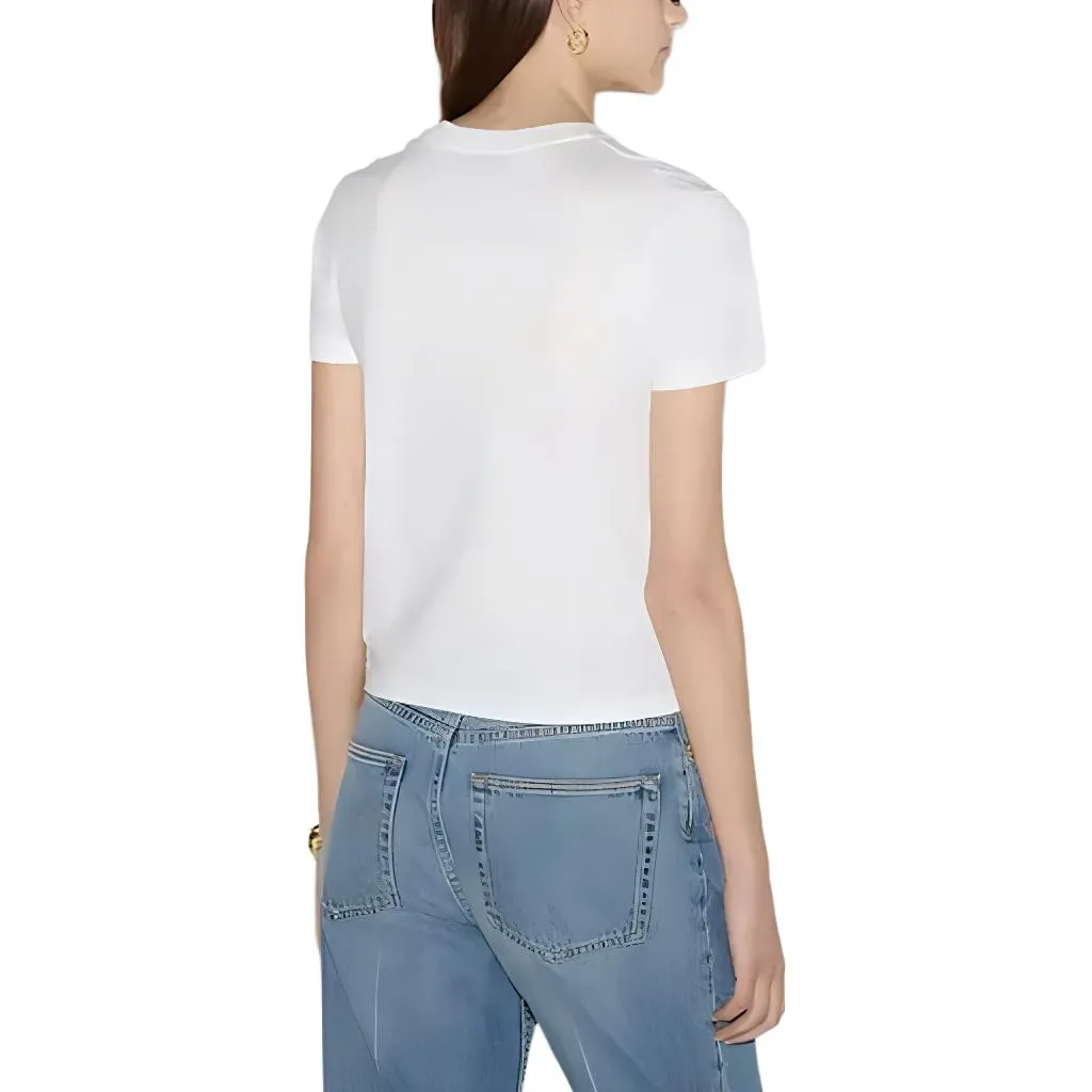 (WMNS) Gucci Cotton Jersey T-shirt 'White' 787299-XJGMN-9692 sold by KicksCrew product image thumbnail 3