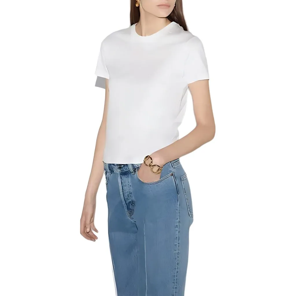 (WMNS) Gucci Cotton Jersey T-shirt 'White' 787299-XJGMN-9692 sold by KicksCrew product image thumbnail 4