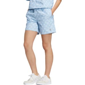 (WMNS) Adidas Neo Pattern Printing Lacing Casual Sports Shorts 'Blue' IB5843 sold by KicksCrew