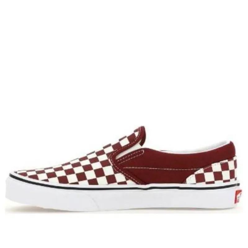 (GS) Vans Classic Slip On CheckerBoard Shoes 'Red White' VN0A4UH899G sold by KicksCrew