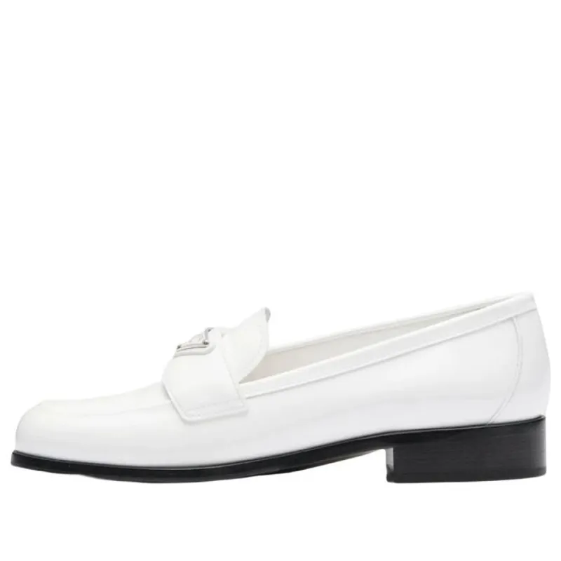 (WMNS) PRADA Patent Leather Loafers 'White' 1D902M_069_F0009_F_025 sold by KicksCrew