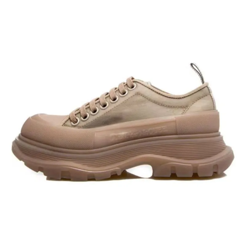 (WMNS) Alexander McQueen Tread Slick Lace Up Polyamide Sneakers 'Tan' 658080W4Q312236 sold by KicksCrew