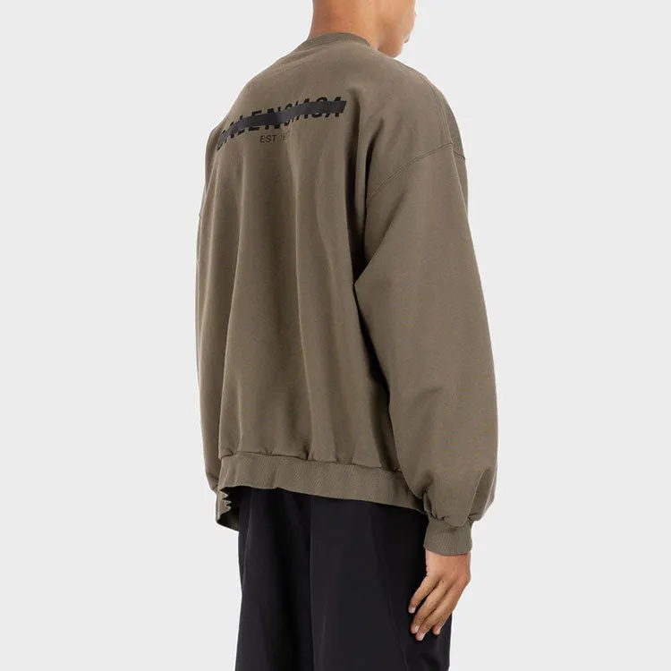Balenciaga Strike 1917 Crewneck Sweater Oversized 'Khaki' 699212TMVH22930 sold by KicksCrew product image thumbnail 3