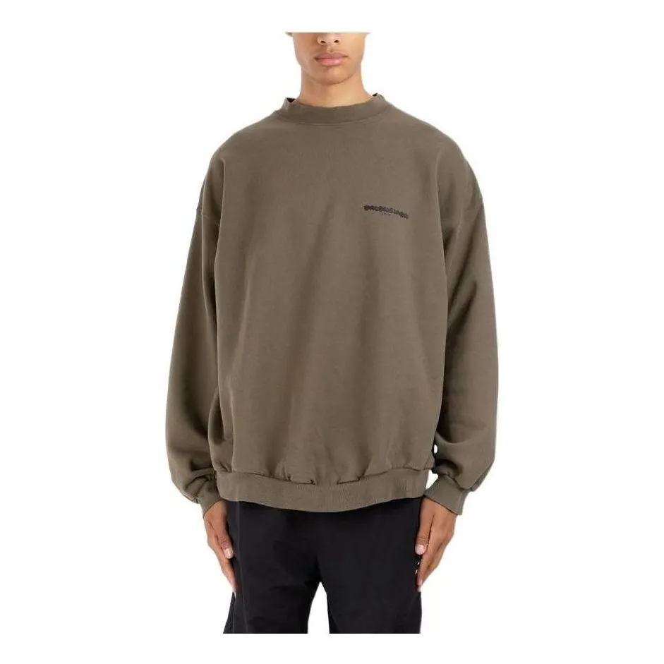 Balenciaga Strike 1917 Crewneck Sweater Oversized 'Khaki' 699212TMVH22930 sold by KicksCrew