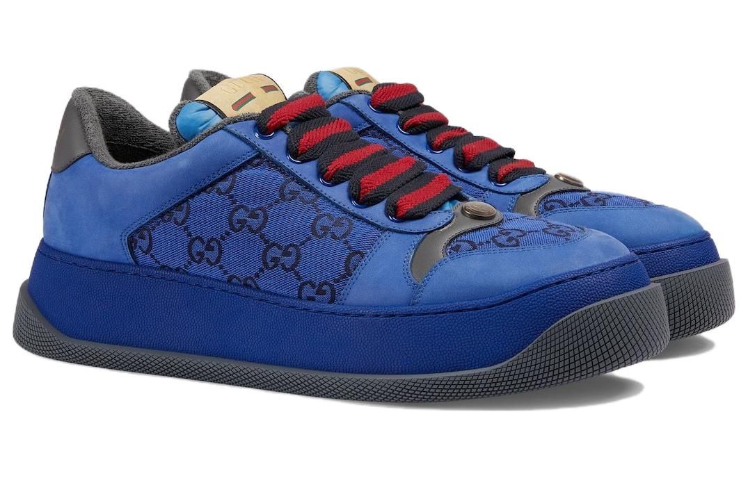 GUCCI Screener GG Sneakers 'Blue Red' 750048-FAB4C-4246 sold by KicksCrew product image thumbnail 3