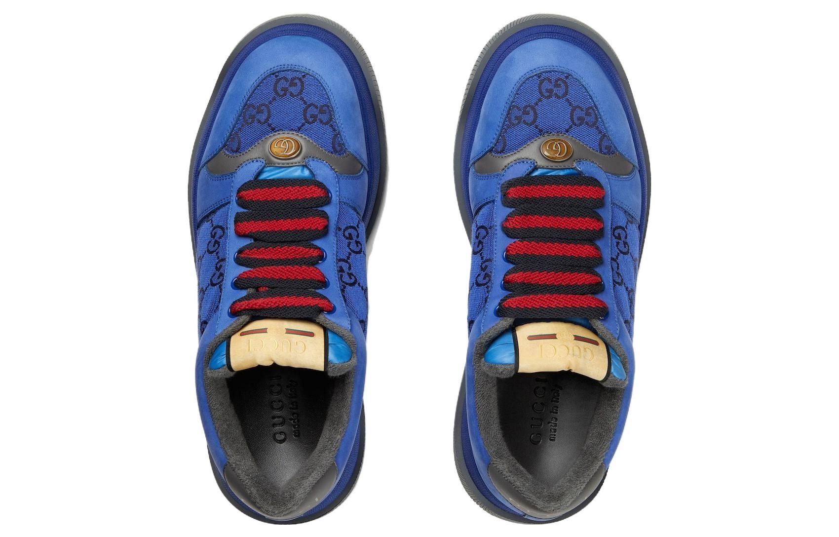 GUCCI Screener GG Sneakers 'Blue Red' 750048-FAB4C-4246 sold by KicksCrew product image thumbnail 4