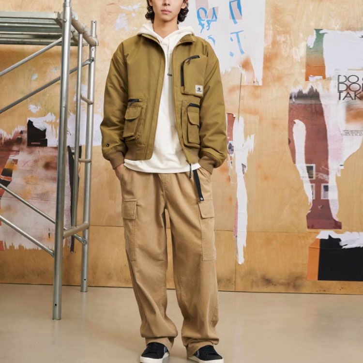 Converse Short Down Bomber Jacket 'Olive Green' 10025251-A02 sold by KicksCrew product image thumbnail 2
