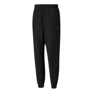PUMA Iconic Logo Pants 'Black' 599324-01 sold by KicksCrew