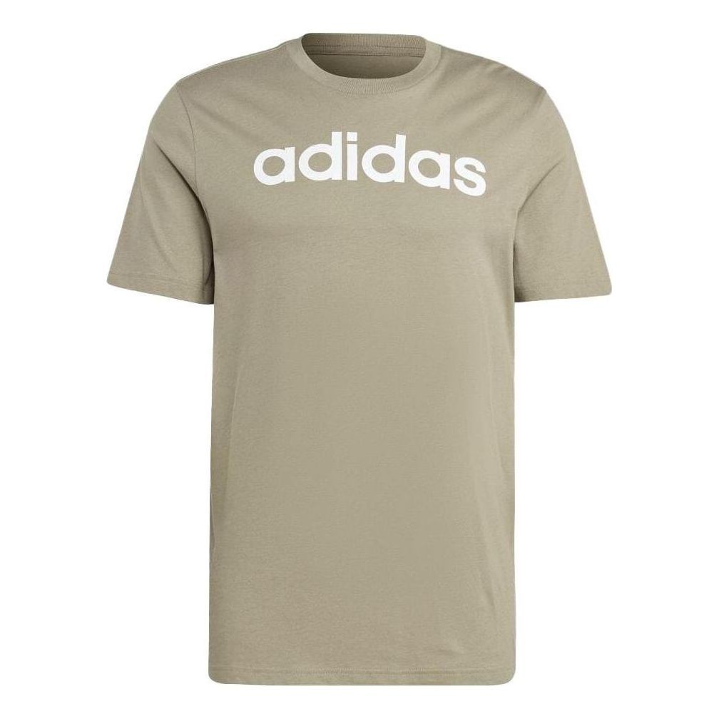 Adidas Essentials Single Jersey Linear Embroidery Logo Short Sleeve T-Shirts 'Oliver Green' IC9297 sold by KicksCrew