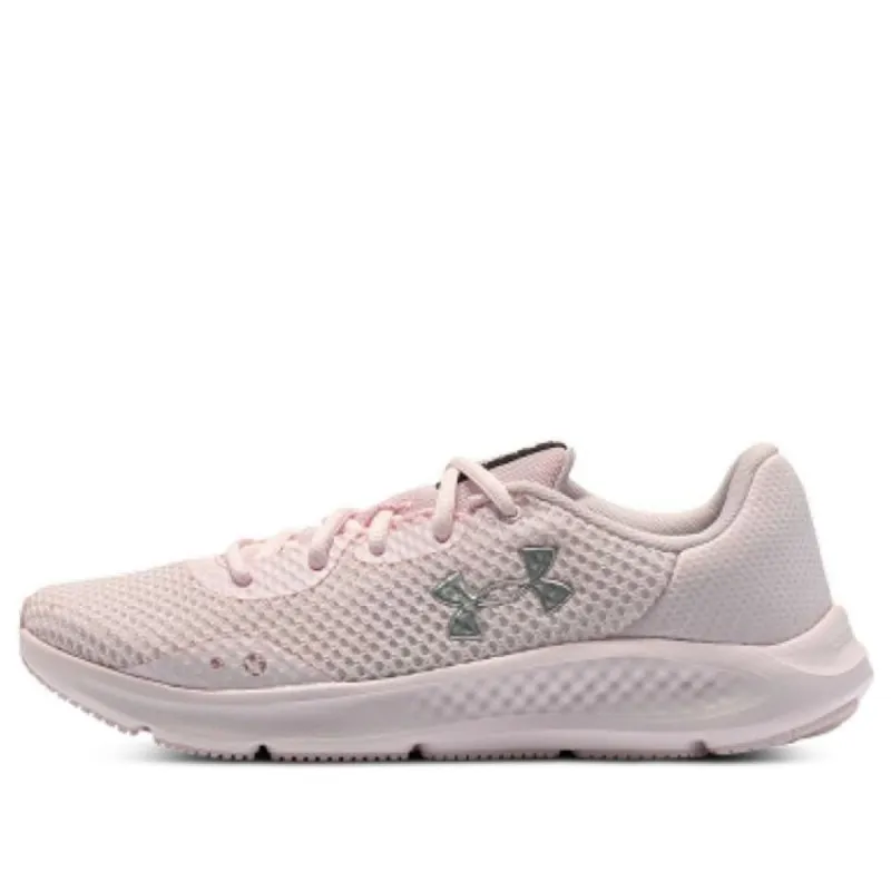 (WMNS) Under Armour Charged Pursuit 3 Metallic 'Light Pink' 3025847-600 sold by KicksCrew