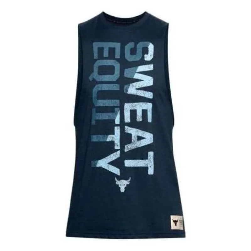 Under Armour Project Rock Tank Top 'College Navy' 1357185-408 sold by KicksCrew