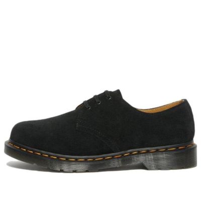 (WMNS) Dr. Martens 1461 Suede Oxford Shoes 'Black' 27458001 sold by KicksCrew