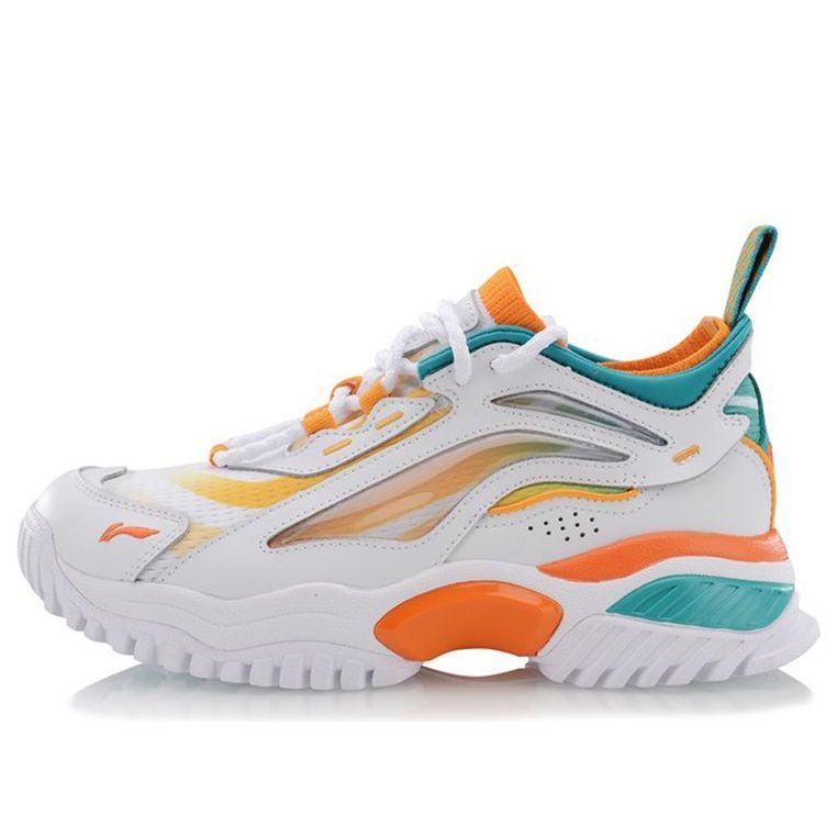 (WMNS) Li-Ning Aurora Windwalker x Gilr Bad Five 'White Orange' AGLP108-1 sold by KicksCrew