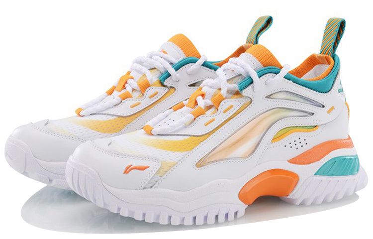 (WMNS) Li-Ning Aurora Windwalker x Gilr Bad Five 'White Orange' AGLP108-1 sold by KicksCrew product image thumbnail 4