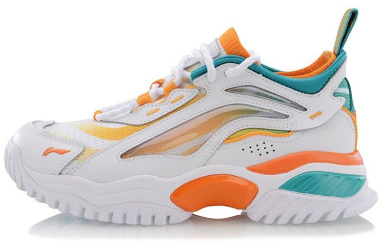(WMNS) Li-Ning Aurora Windwalker x Gilr Bad Five 'White Orange' AGLP108-1 sold by KicksCrew product image thumbnail 2