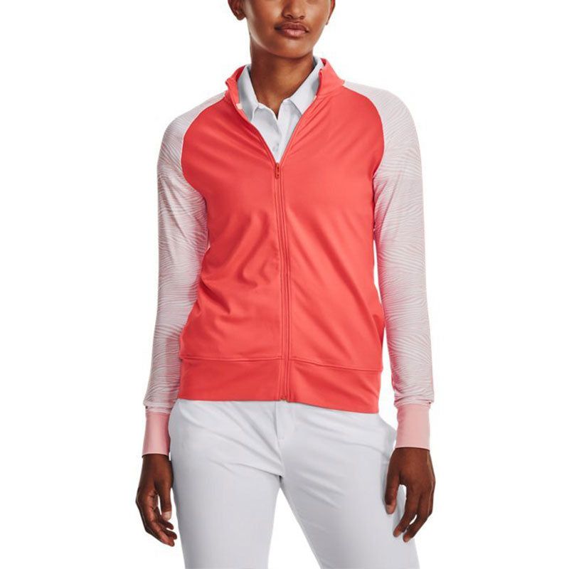 (WMNS) Under Armour Storm Midlayer Full Zip Jacket 'Pink Orange' 1377331-690 sold by KicksCrew product image thumbnail 3