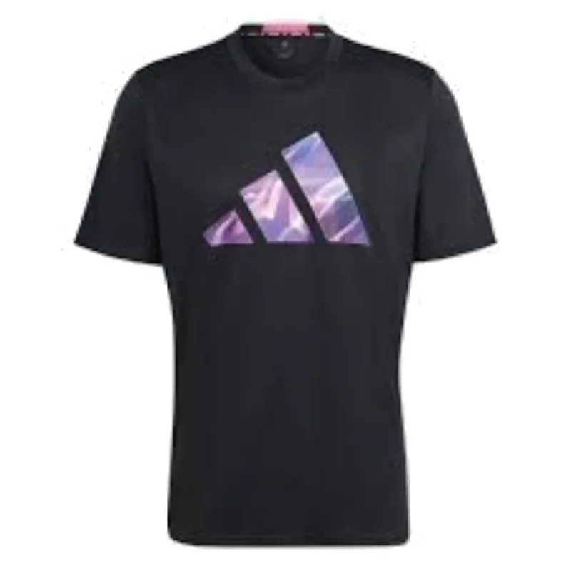 adidas Designed for Movement HIIT Training T-Shirt 'Black Purple' IB7919 sold by KicksCrew