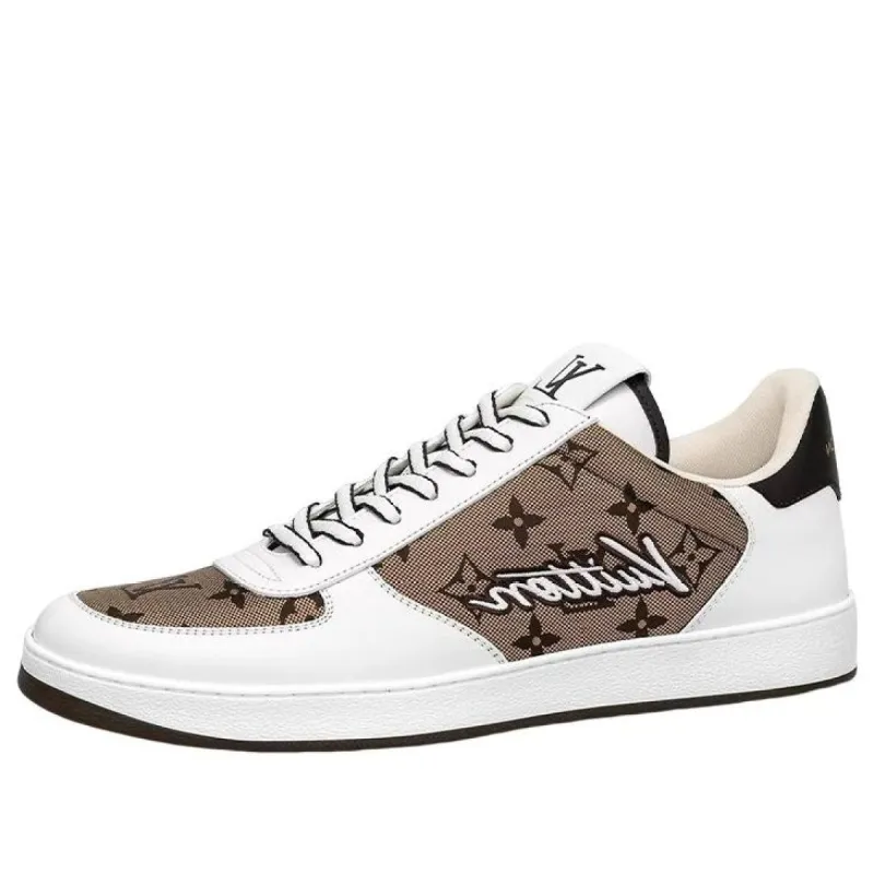 LOUIS VUITTON Rivoli Sneakers 'White with Vintage Monogram' 1ABF4L sold by KicksCrew