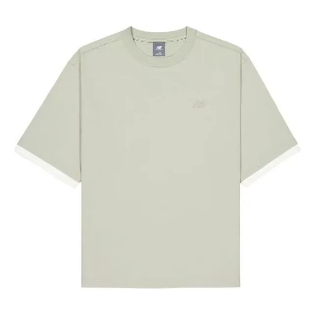 New Balance NB Logo Crewneck T-Shirt 'Olivine' AMT42314-OVN sold by KicksCrew