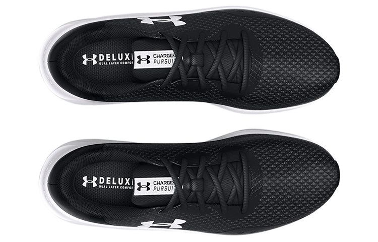 Under Armour Charged Pursuit 3 4E Wide 'Black White' 3025801-001 sold by KicksCrew product image thumbnail 4