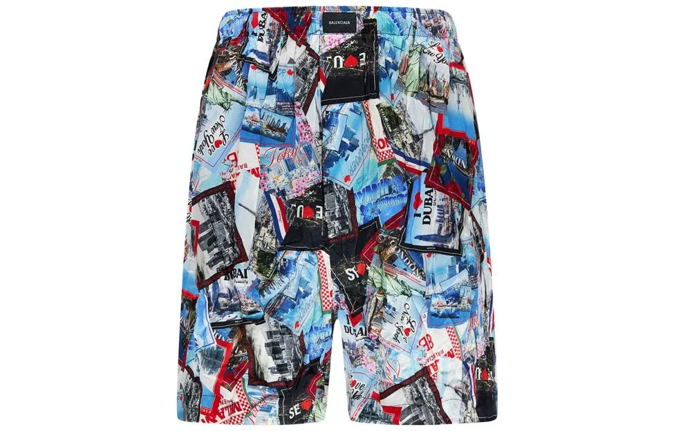 Balenciaga Allover Cities Shorts 'Multicolor' 672410TML058470 sold by KicksCrew product image thumbnail 2
